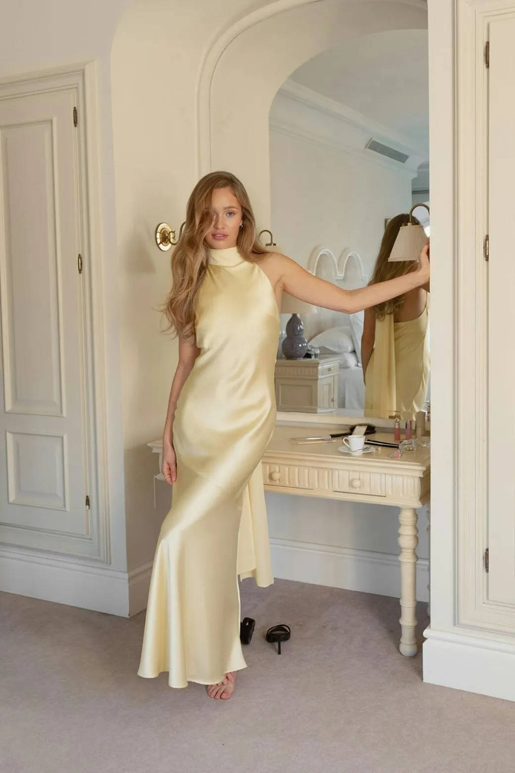 Shawl maxi dress