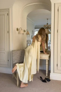 Shawl maxi dress