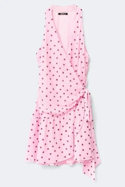 Sheer wrap dress