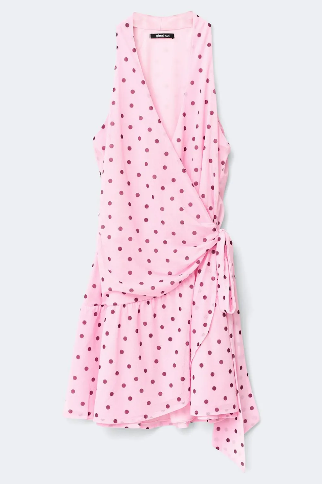 Sheer wrap dress