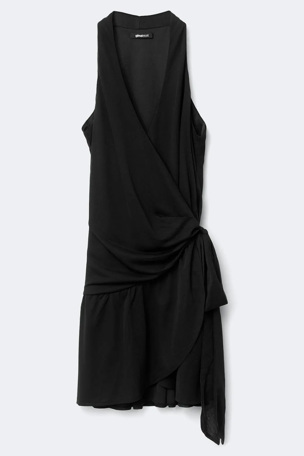 Sheer wrap dress