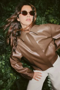 Short pu jacket