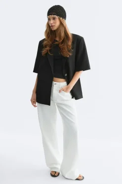 Short sleeve blazer