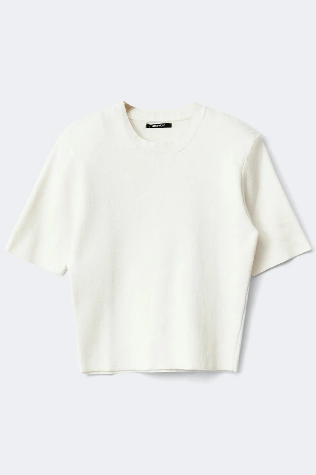 Shoulder pad knitted top