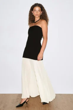 Sleeveless dropped waist dress