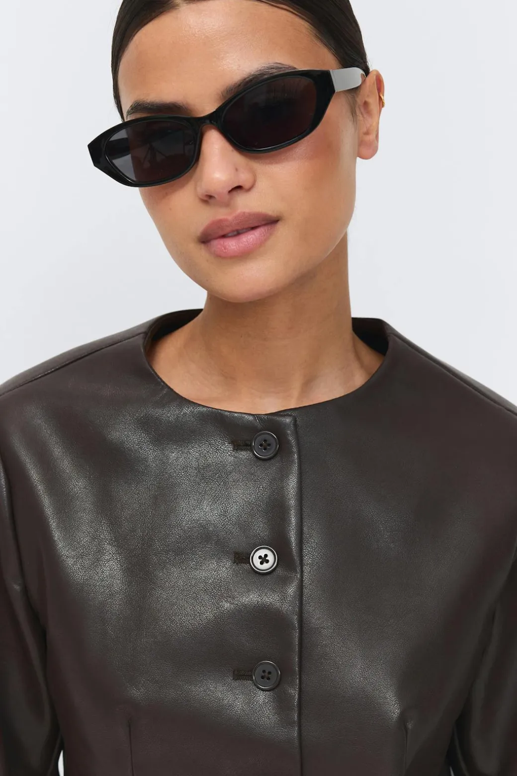Slim cat eye sunglasses