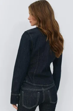 Slim fit denim shirt
