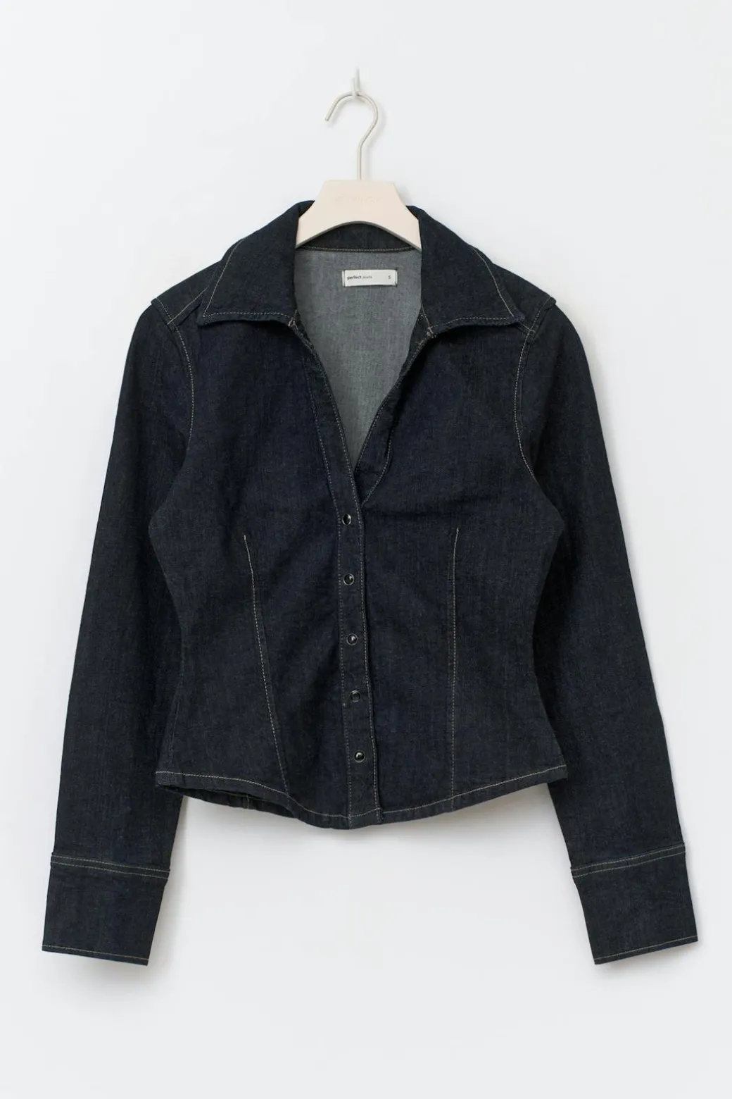 Slim fit denim shirt