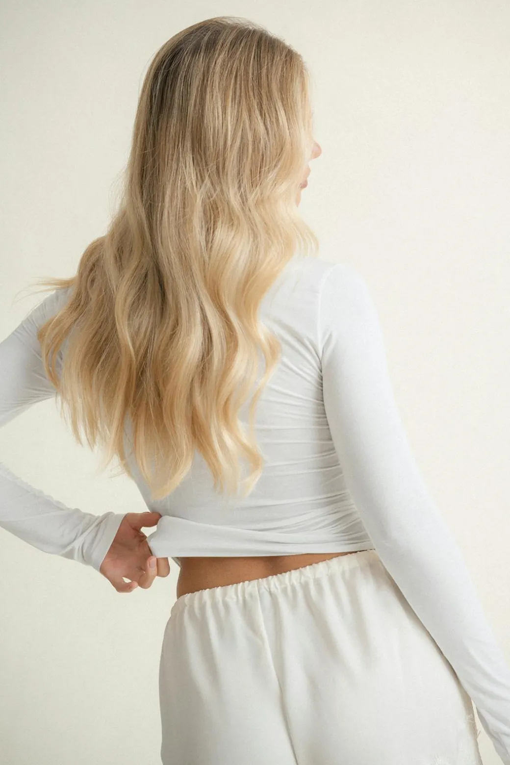 Slim fit long sleeve top