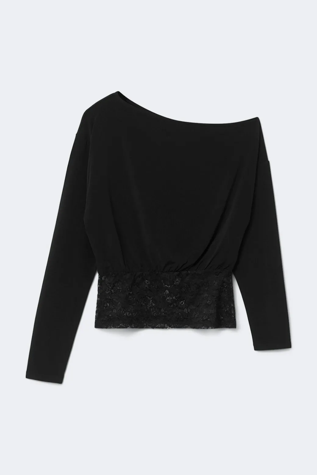 Slouchy lace top