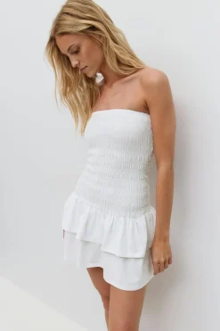 Smock tube dress