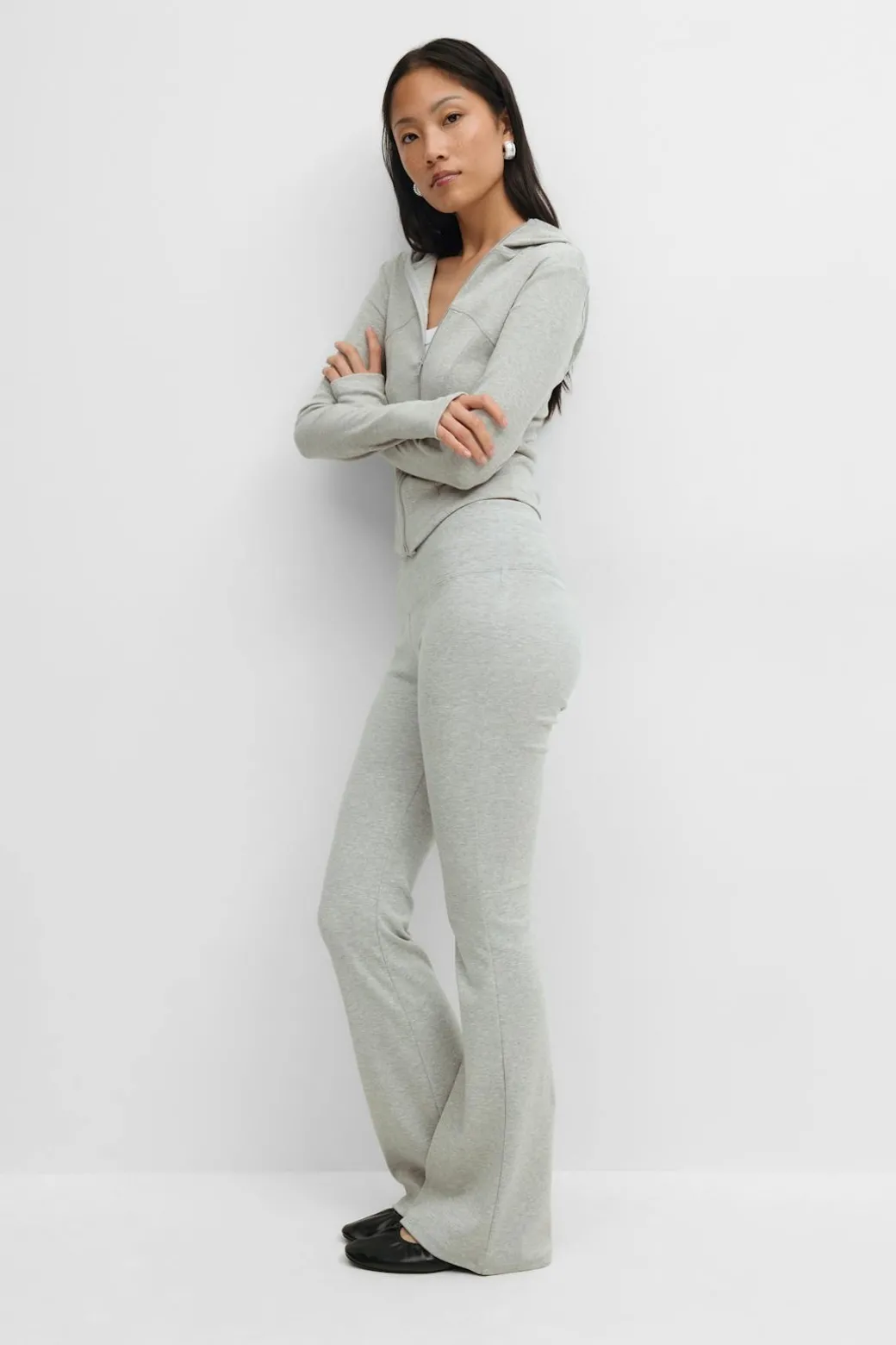 Soft flare trousers