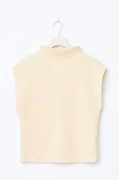 Soft funnel neck top