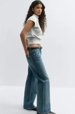 Soft funnel neck top