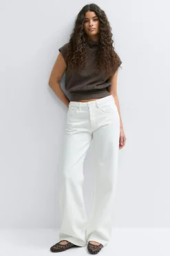 Soft funnel neck top