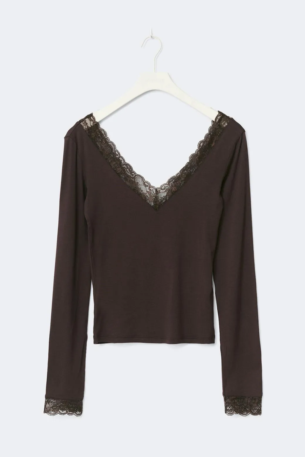 Soft lace loungewear top