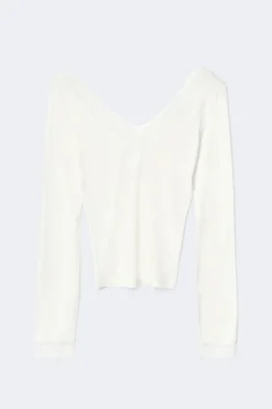 Soft lace loungewear top