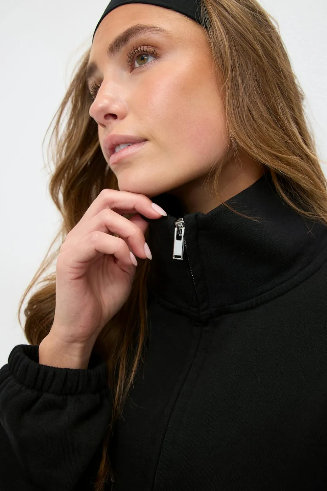 Soft sport zip sweater