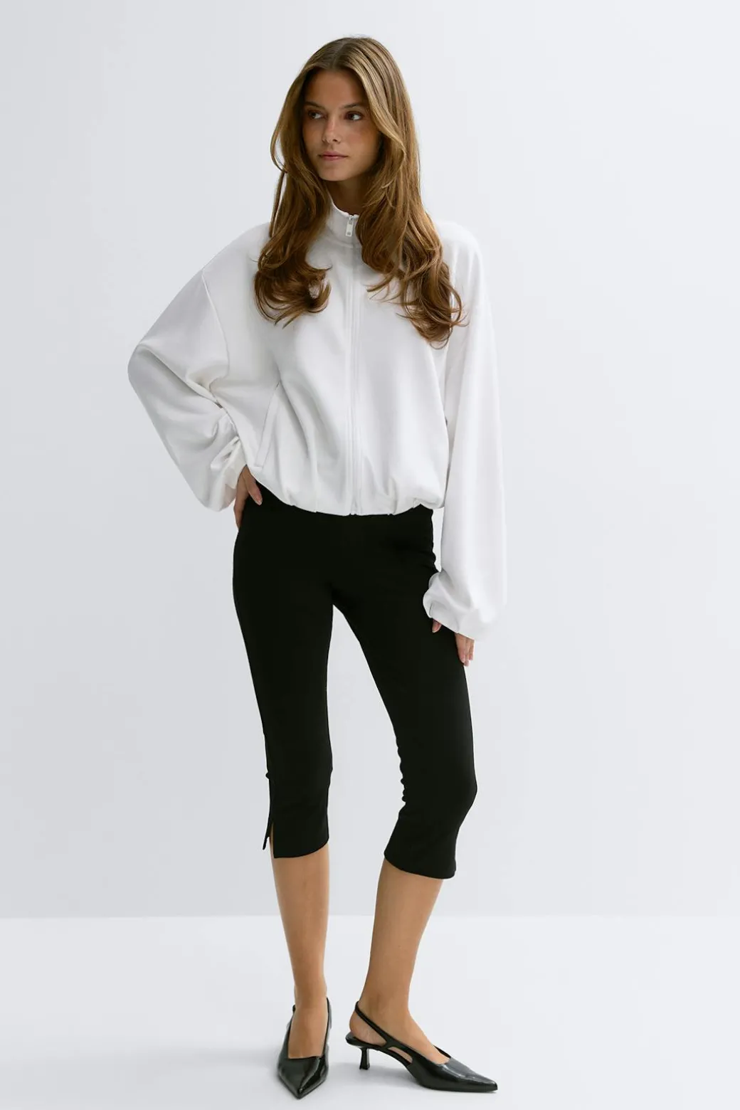 Soft sporty zip jacket