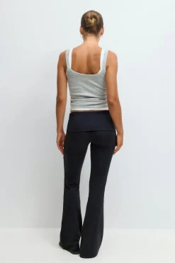 Soft touch folded trouser