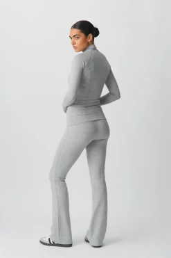 Soft touch folded trouser