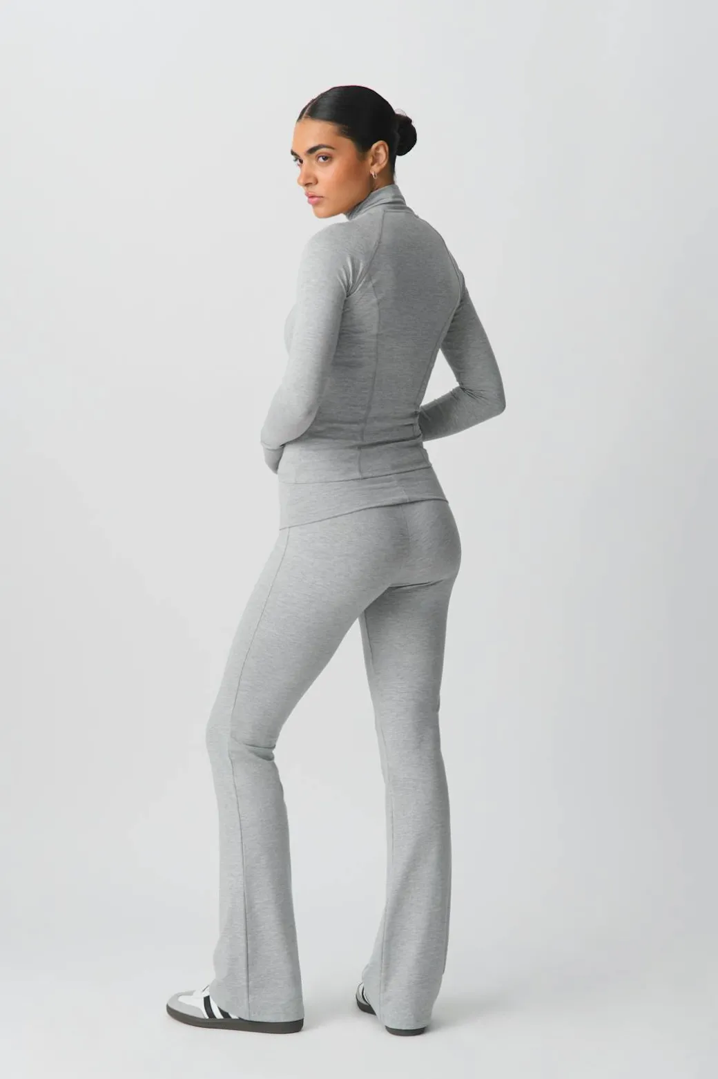Soft touch folded trouser