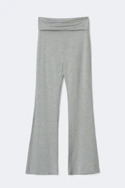 Soft touch folded trouser