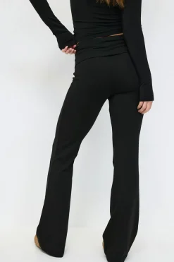 Soft touch folded trouser
