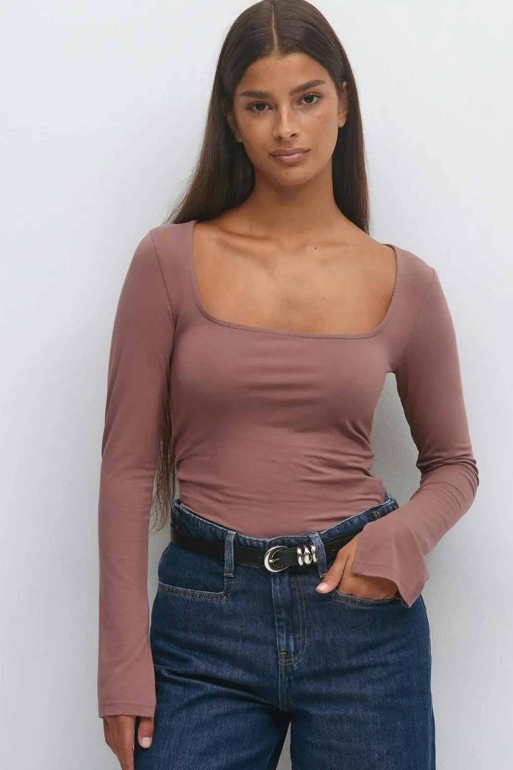 Soft touch jersey top