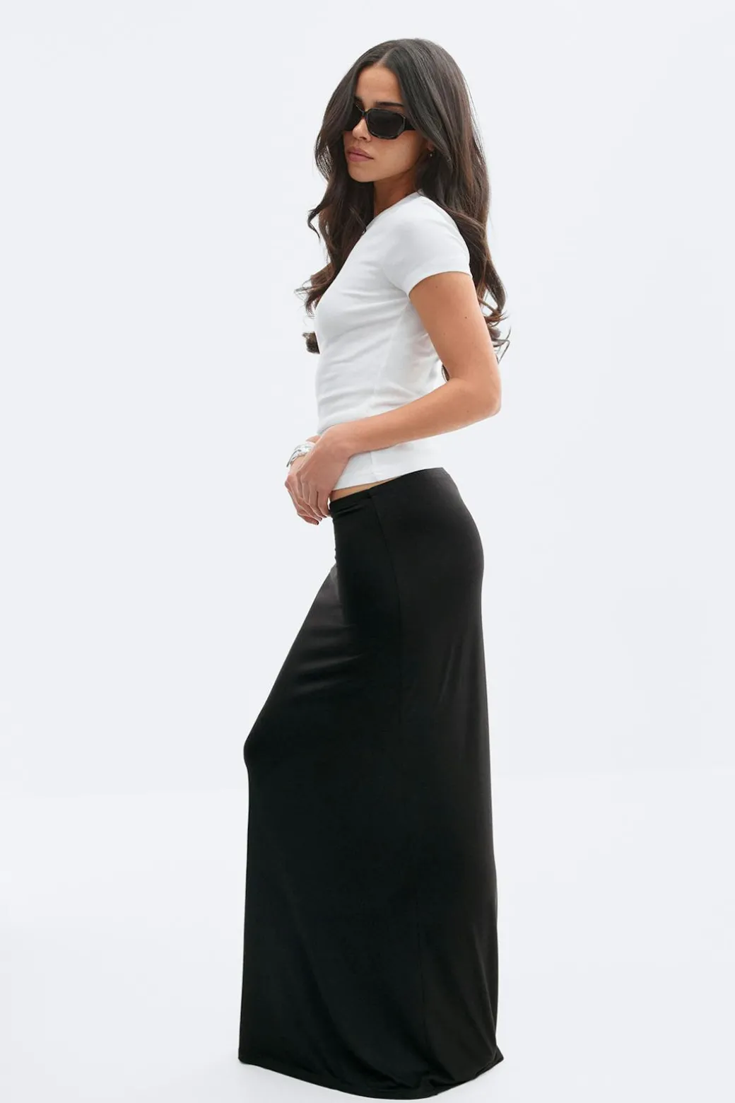 Soft touch maxi skirt