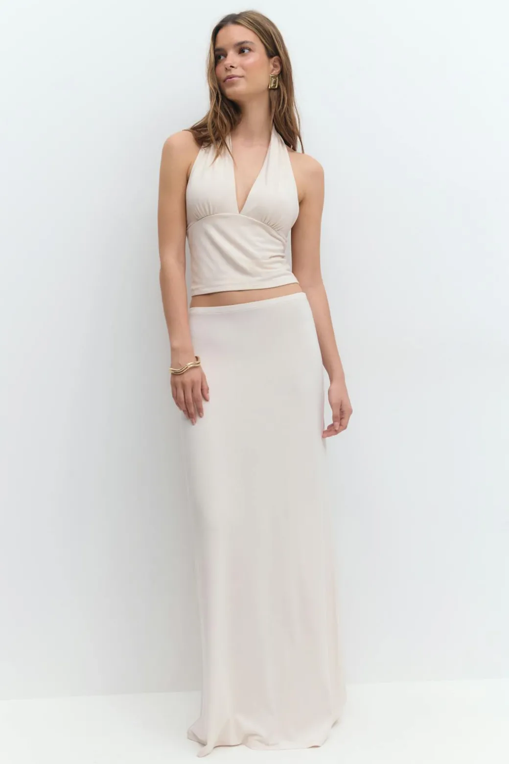 Soft touch maxi skirt