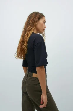 Soft touch ruched tee
