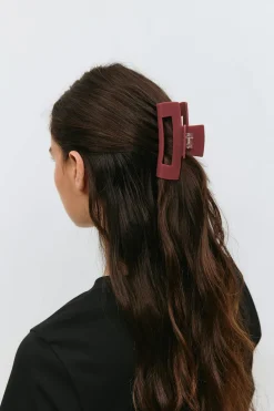 Square hair clip