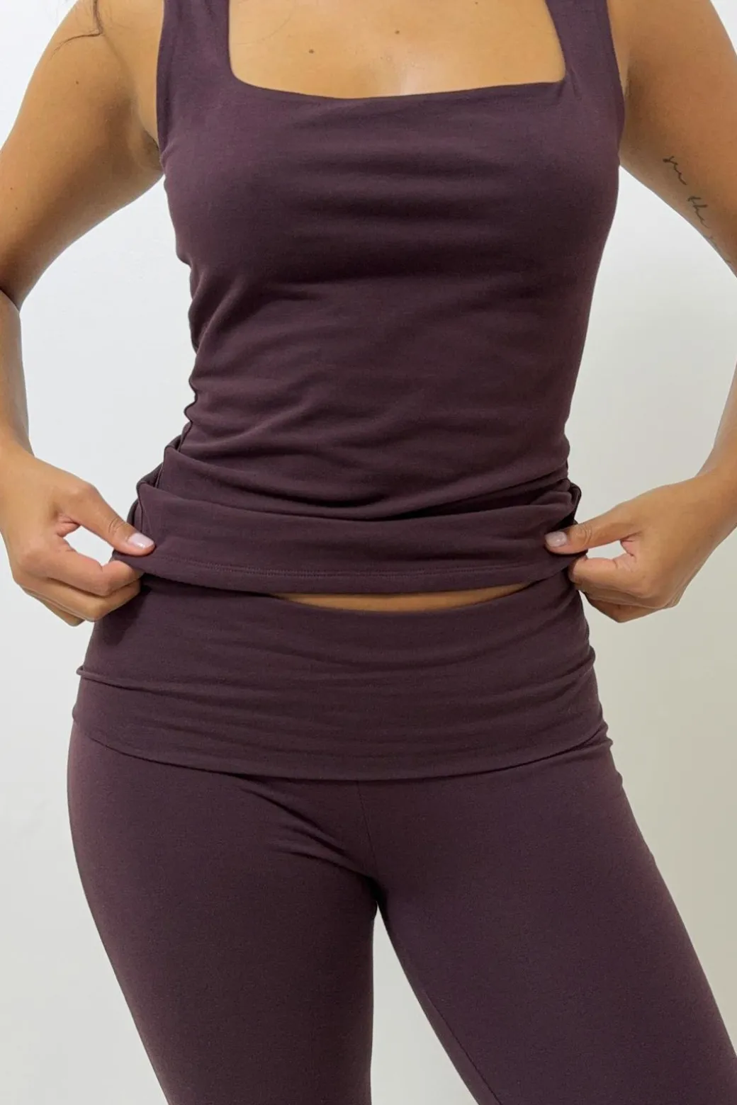 Square neck tank top