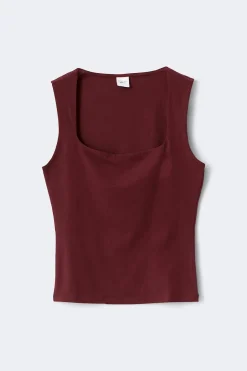 Square neck tank top