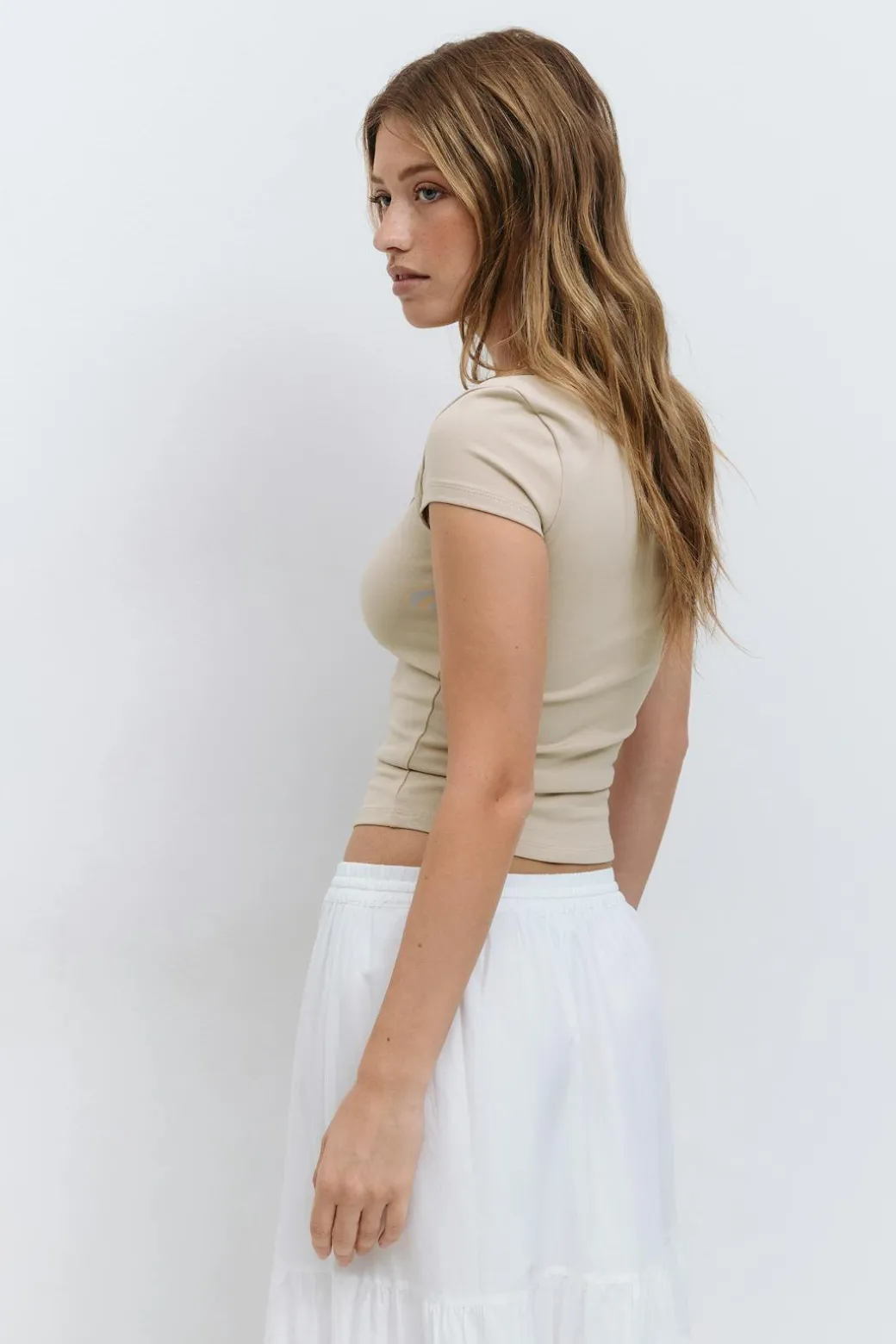 Square neck top