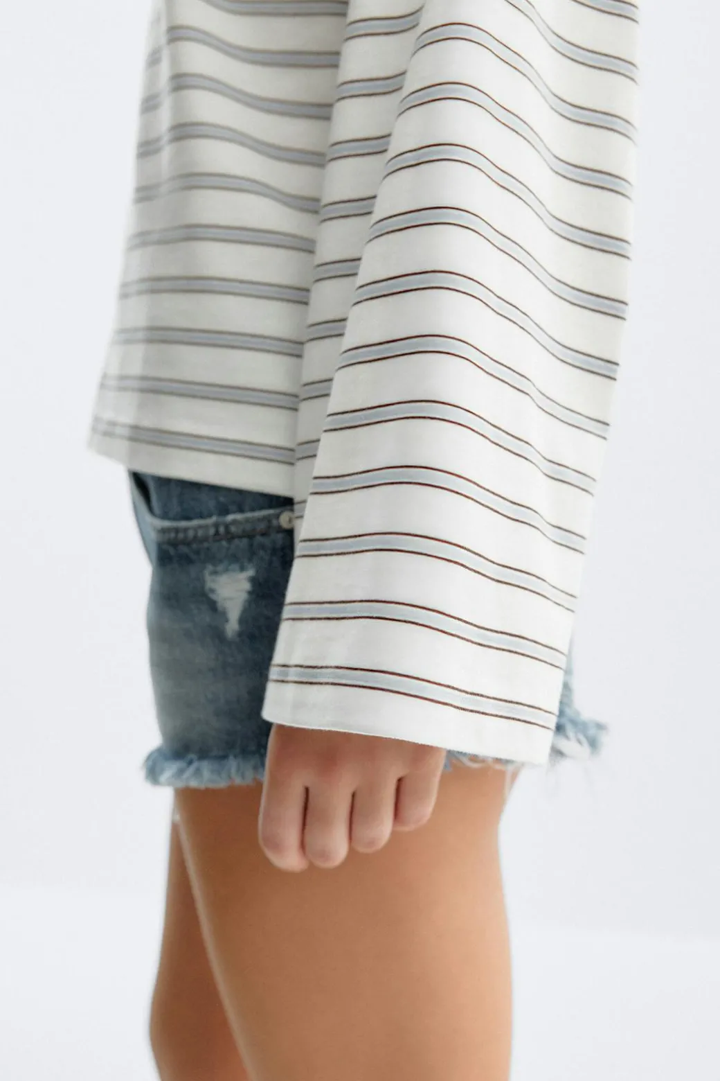 Stripe long sleeve tee