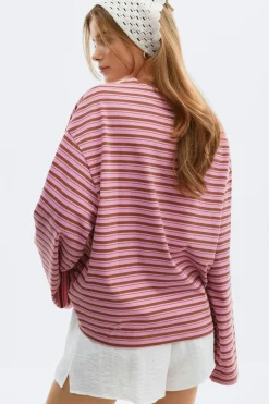 Stripe long sleeve tee