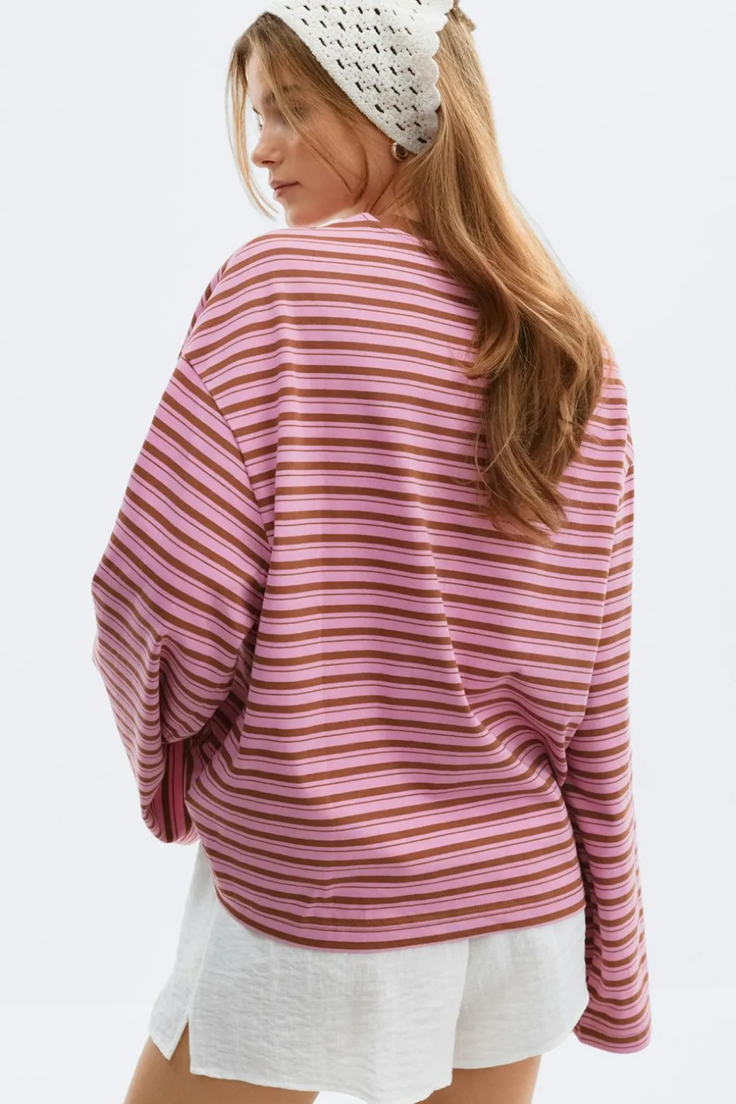 Stripe long sleeve tee