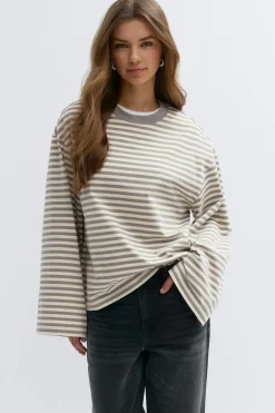 Stripe long sleeve tee