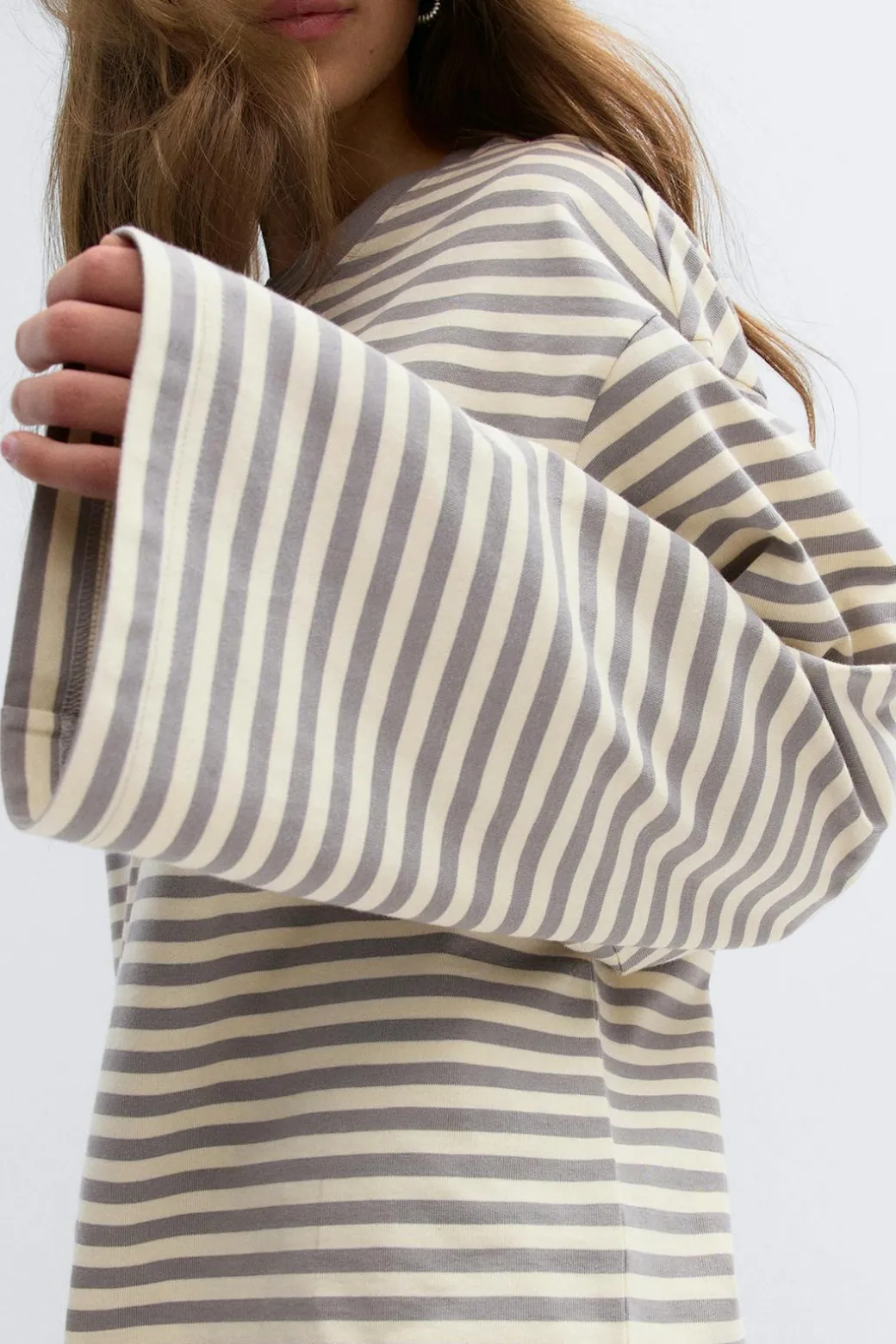 Stripe long sleeve tee