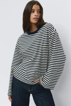 Stripe long sleeve tee