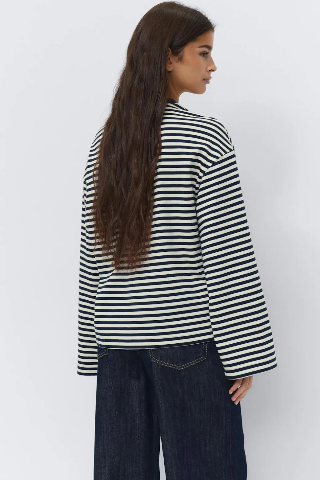 Stripe long sleeve tee
