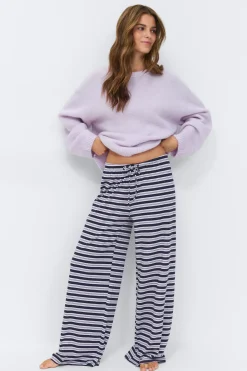 Striped soft trousers
