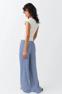 Striped soft trousers
