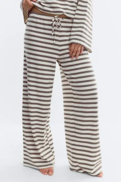 Striped soft trousers