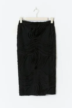 Structured midi skirt