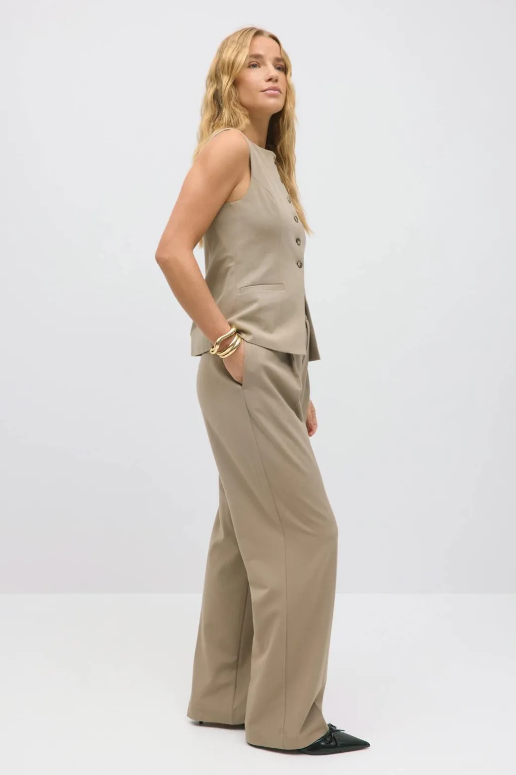 Tailored wide trousers
