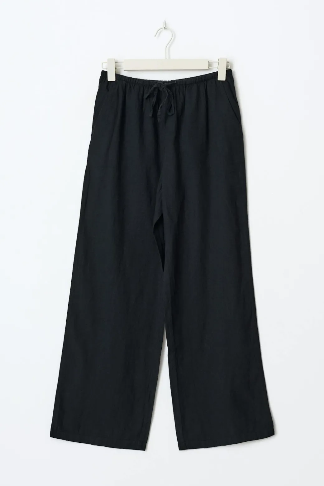 tall linen blend trousers