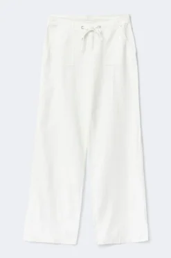 Tall linen blend trousers